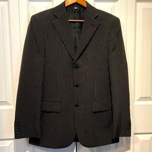 ‎Le Chateau Men’s Black Pinstripe Blazer Size 38